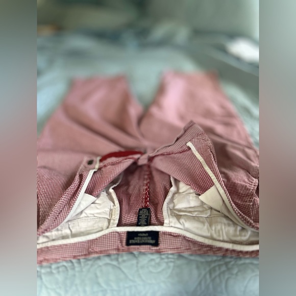 AMERICAN EAGLE GINGAM PRINT APPLE PICKING CROPS - Picture 3 of 5